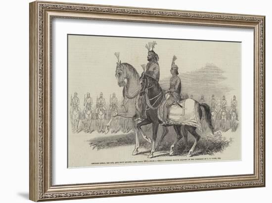 Gholab Singh, His Son, and Body Guard-Godfrey Thomas Vigne-Framed Giclee Print