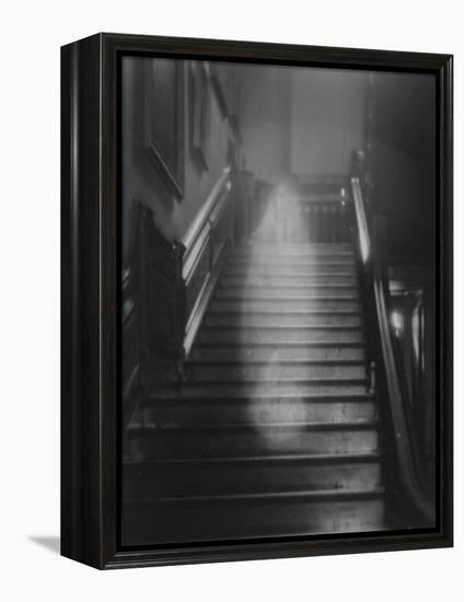 Ghost Descending the Staircase at Raynham Hall, Norfolk, England-null-Framed Premier Image Canvas