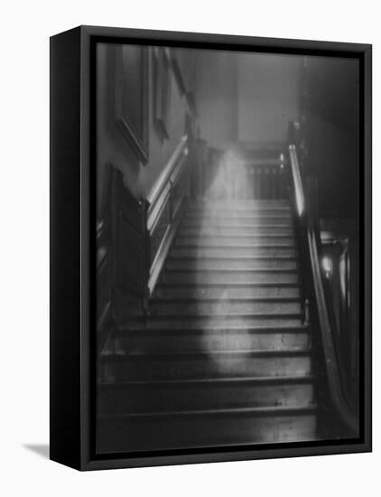 Ghost Descending the Staircase at Raynham Hall, Norfolk, England-null-Framed Premier Image Canvas