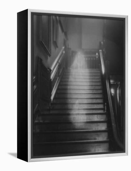 Ghost Descending the Staircase at Raynham Hall, Norfolk, England-null-Framed Premier Image Canvas