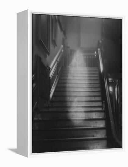 Ghost Descending the Staircase at Raynham Hall, Norfolk, England-null-Framed Premier Image Canvas
