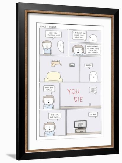 Ghost Friend-Reza Farazmand-Framed Art Print