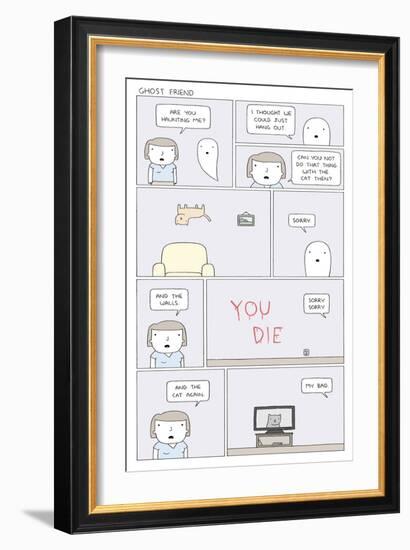 Ghost Friend-Reza Farazmand-Framed Art Print