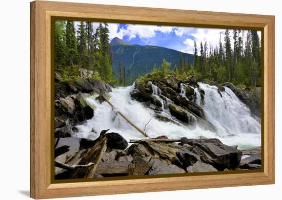 Ghost Lake Waterfall on the Matthew River in the Cariboo Mountains of B.C-Richard Wright-Framed Premier Image Canvas
