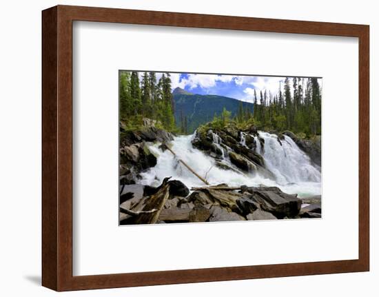 Ghost Lake Waterfall on the Matthew River in the Cariboo Mountains of B.C-Richard Wright-Framed Photographic Print