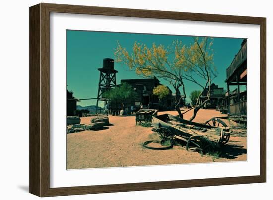 Ghost Town in Scottsdale Arizona-null-Framed Photo