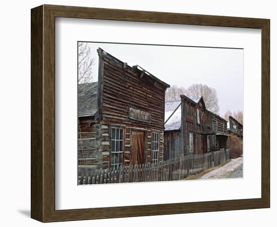 Ghost Town of Nevada City, Montana, USA-Charles Sleicher-Framed Photographic Print