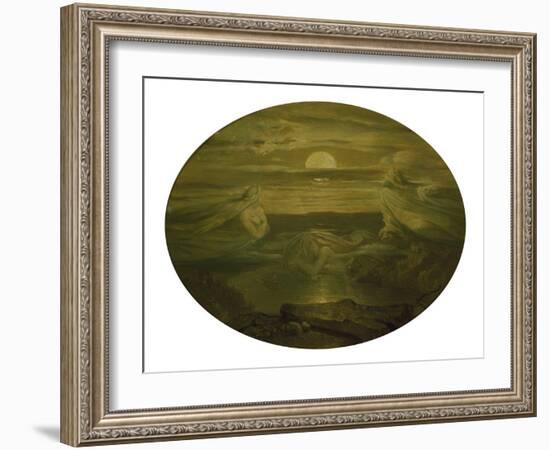 Ghosts over the Water. after 1860-Moritz Von Schwind-Framed Giclee Print