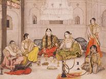 Detail from Group of Nautch Girls, 1800-25-Ghulam Ali Khan-Framed Giclee Print
