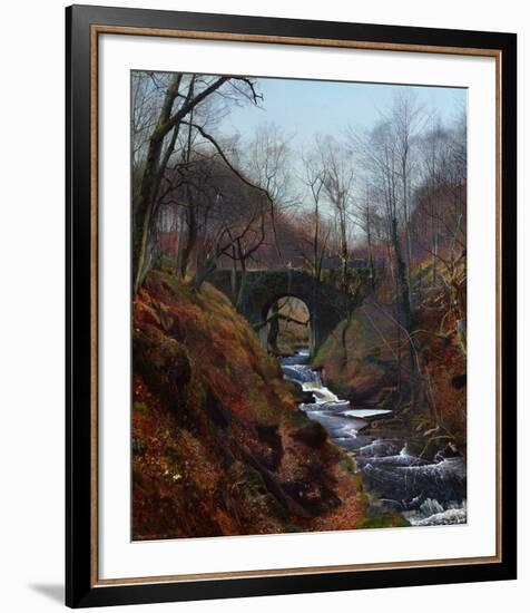 Ghyll Beck, Yorkshire, Early Spring-John Atkinson Grimshaw-Framed Giclee Print