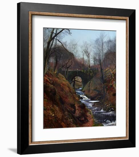 Ghyll Beck, Yorkshire, Early Spring-John Atkinson Grimshaw-Framed Giclee Print