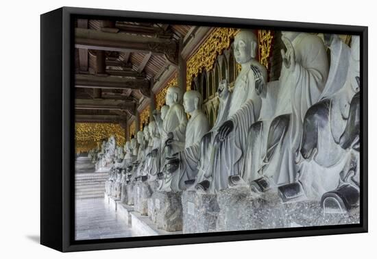 Gia Sinh, Bodhisattva statues at the Bai Dinh Mahayana Buddhist Temple near Tam Coc, Ninh Binh, Vie-Alex Robinson-Framed Premier Image Canvas