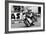 Giacomo Agostini on Bike Number 6, Tom Dickie on Bike Number 3, Isle of Man Junior TT, 1968-null-Framed Photographic Print