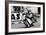 Giacomo Agostini on Bike Number 6, Tom Dickie on Bike Number 3, Isle of Man Junior TT, 1968-null-Framed Photographic Print