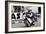 Giacomo Agostini on Bike Number 6, Tom Dickie on Bike Number 3, Isle of Man Junior TT, 1968-null-Framed Photographic Print