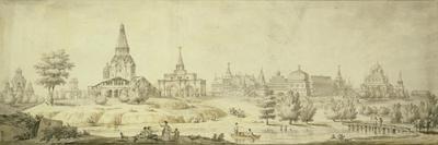 Panoramic View of Moscow Kremlin by the End of the 18th Century, End 1790s-Giacomo Antonio Domenico Quarenghi-Giclee Print