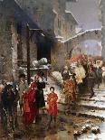 A Procession in Winter-Giacomo Di Chirico-Giclee Print