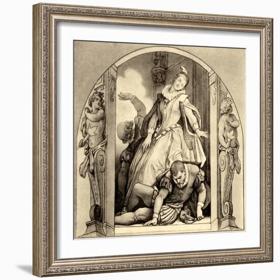 Giacomo Meyerbeer's opera-Moritz Ludwig von Schwind-Framed Giclee Print