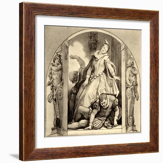 Giacomo Meyerbeer's opera-Moritz Ludwig von Schwind-Framed Giclee Print