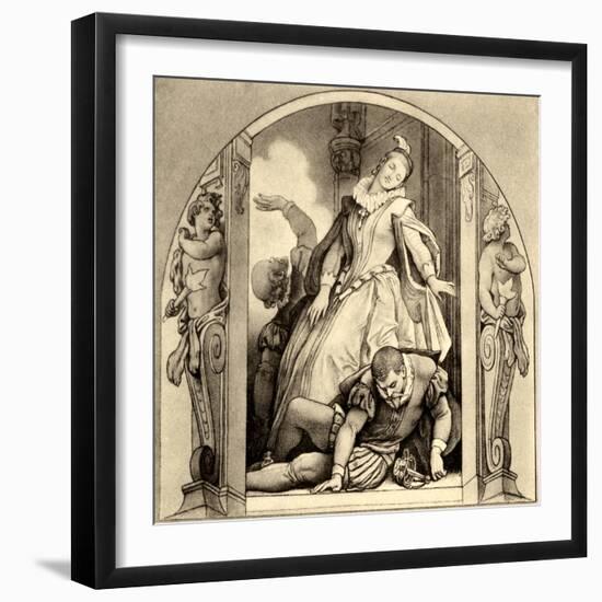 Giacomo Meyerbeer's opera-Moritz Ludwig von Schwind-Framed Giclee Print