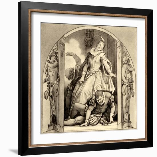 Giacomo Meyerbeer's opera-Moritz Ludwig von Schwind-Framed Giclee Print