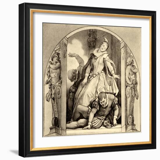 Giacomo Meyerbeer's opera-Moritz Ludwig von Schwind-Framed Giclee Print