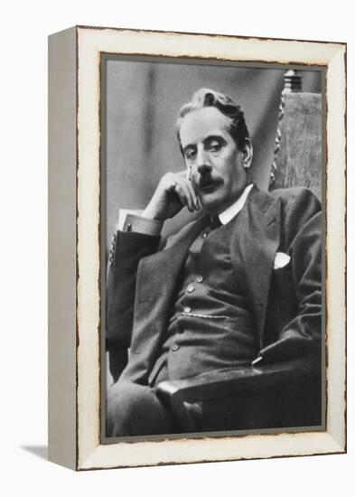 Giacomo Puccini (1858-192), Italian Composer, 1910-null-Framed Premier Image Canvas