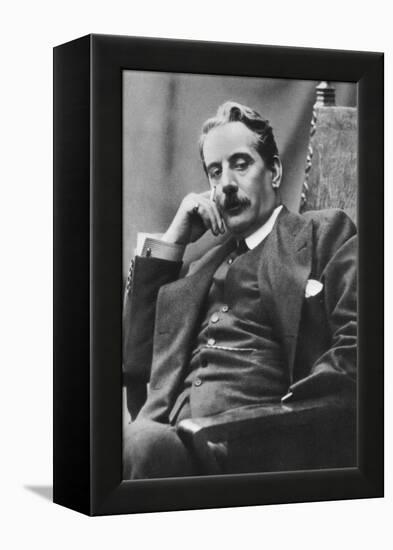 Giacomo Puccini (1858-192), Italian Composer, 1910-null-Framed Premier Image Canvas