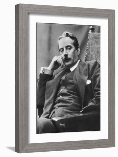 Giacomo Puccini (1858-192), Italian Composer, 1910-null-Framed Giclee Print