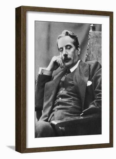 Giacomo Puccini (1858-192), Italian Composer, 1910-null-Framed Giclee Print