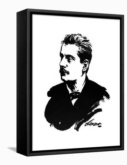 Giacomo Puccini, Italian Composer-Joseph Simpson-Framed Premier Image Canvas