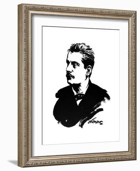 Giacomo Puccini, Italian Composer-Joseph Simpson-Framed Giclee Print