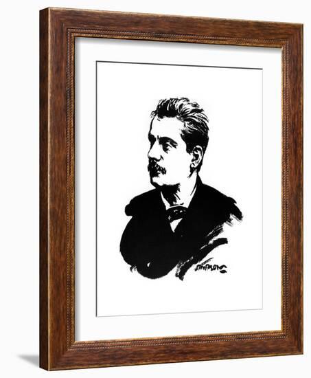 Giacomo Puccini, Italian Composer-Joseph Simpson-Framed Giclee Print