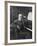 Giacomo Puccini Leans on the Pianoa Cigarette Dangling from the Side of His Mouth-G^ Magrini-Framed Photographic Print