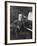 Giacomo Puccini Leans on the Pianoa Cigarette Dangling from the Side of His Mouth-G^ Magrini-Framed Photographic Print