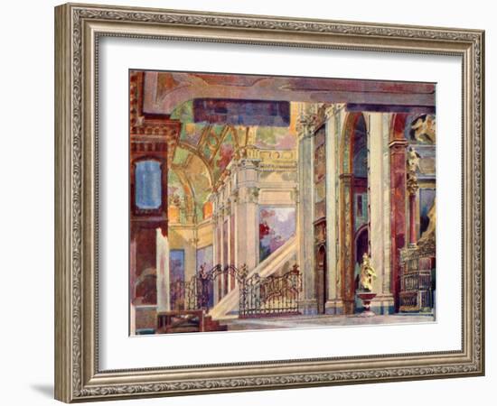 Giacomo Puccini 's opera Tosca-Adolfo Hohenstein-Framed Giclee Print