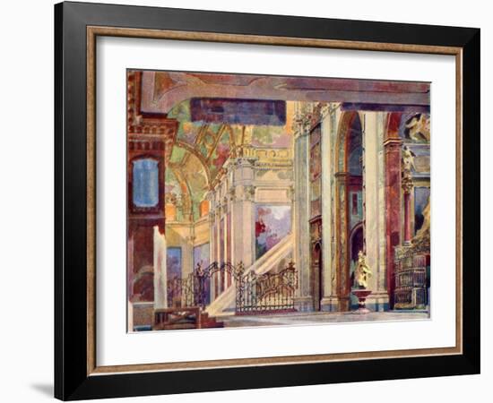 Giacomo Puccini 's opera Tosca-Adolfo Hohenstein-Framed Giclee Print