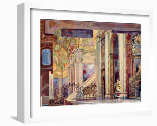 Giacomo Puccini 's opera Tosca-Adolfo Hohenstein-Framed Giclee Print