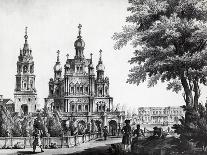Church of Assumption and Gagarin Palace in Moscow by Giacomo Quarenghi Domenico (1744-1817)-Giacomo Quarenghi-Framed Giclee Print