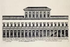 Front Elevation of Inner Facade of Papal Palace in Monte Cavallo, Later Quirinale Palace-Giacomo Rossi-Giclee Print