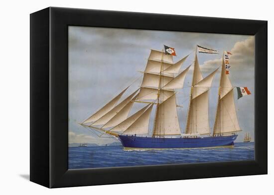 Giacomo Tubino Schooner, Italy, 19th Century-null-Framed Premier Image Canvas