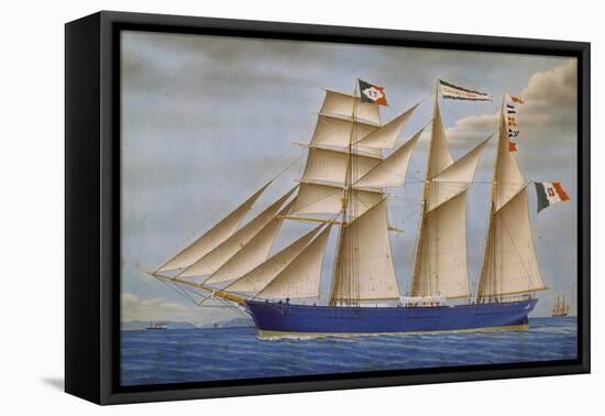 Giacomo Tubino Schooner, Italy, 19th Century-null-Framed Premier Image Canvas