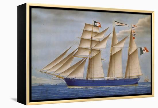 Giacomo Tubino Schooner, Italy, 19th Century-null-Framed Premier Image Canvas