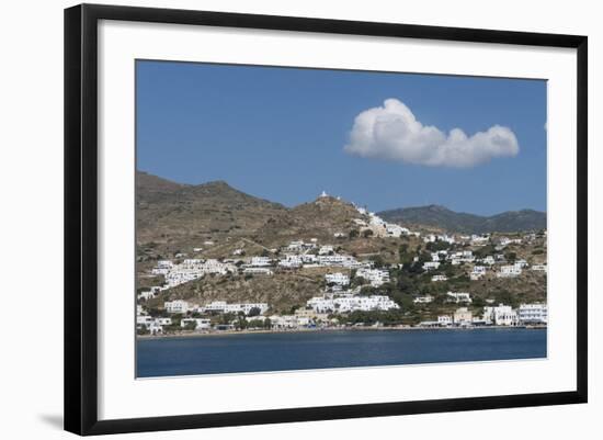 Gialos and Chora, Ios, Cyclades, Greek Islands, Greece-Rolf Richardson-Framed Photographic Print