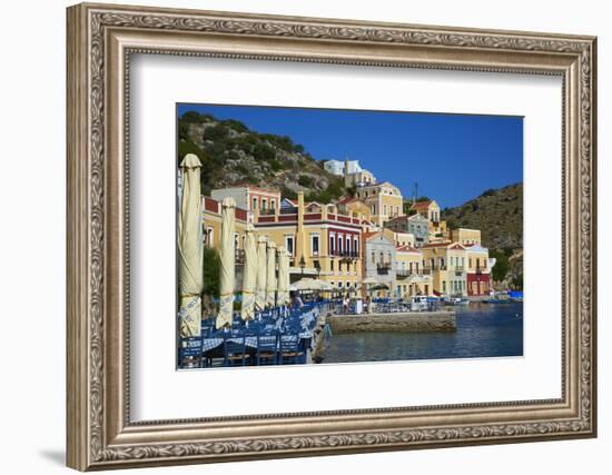 Gialos Harbour, Symi, Dodecanese, Greek Islands, Greece, Europe-null-Framed Photographic Print