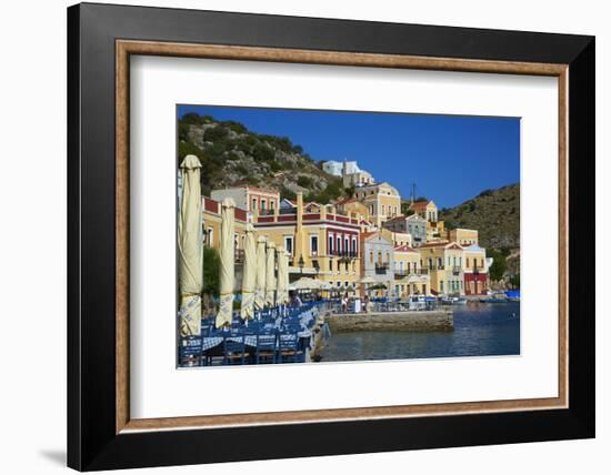 Gialos Harbour, Symi, Dodecanese, Greek Islands, Greece, Europe-null-Framed Photographic Print