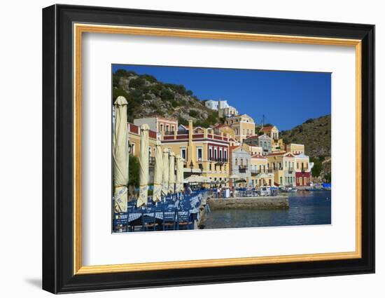 Gialos Harbour, Symi, Dodecanese, Greek Islands, Greece, Europe-null-Framed Photographic Print