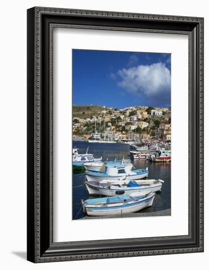 Gialos Harbour, Symi Island, Dodecanese, Greek Islands, Greece, Europe-Tuul-Framed Photographic Print