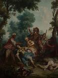 Hermine Discovers Tancred Wounded-Giambattista Marcola-Framed Premier Image Canvas