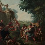 Transportation of the Tancred's Body to the Christian Camp-Giambattista Marcola-Framed Giclee Print